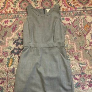 J. Crew 4 Dress ~ Gray Wool Blend Sleeveless Dress